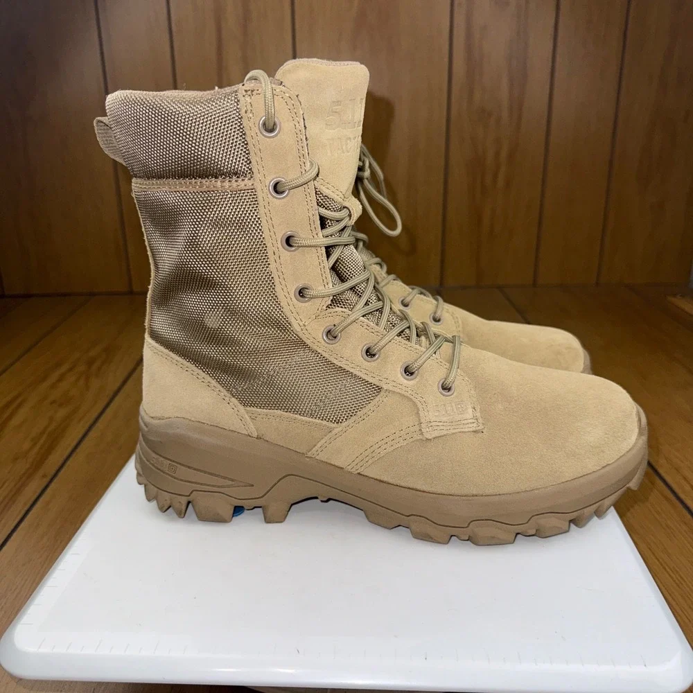 5.11 Tactical Speed 3.0 Desert Side Zip Boots Coyote Brown 12337 Mens 9.5